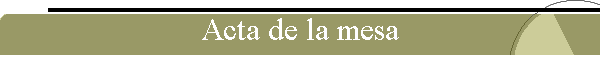 Acta de la mesa